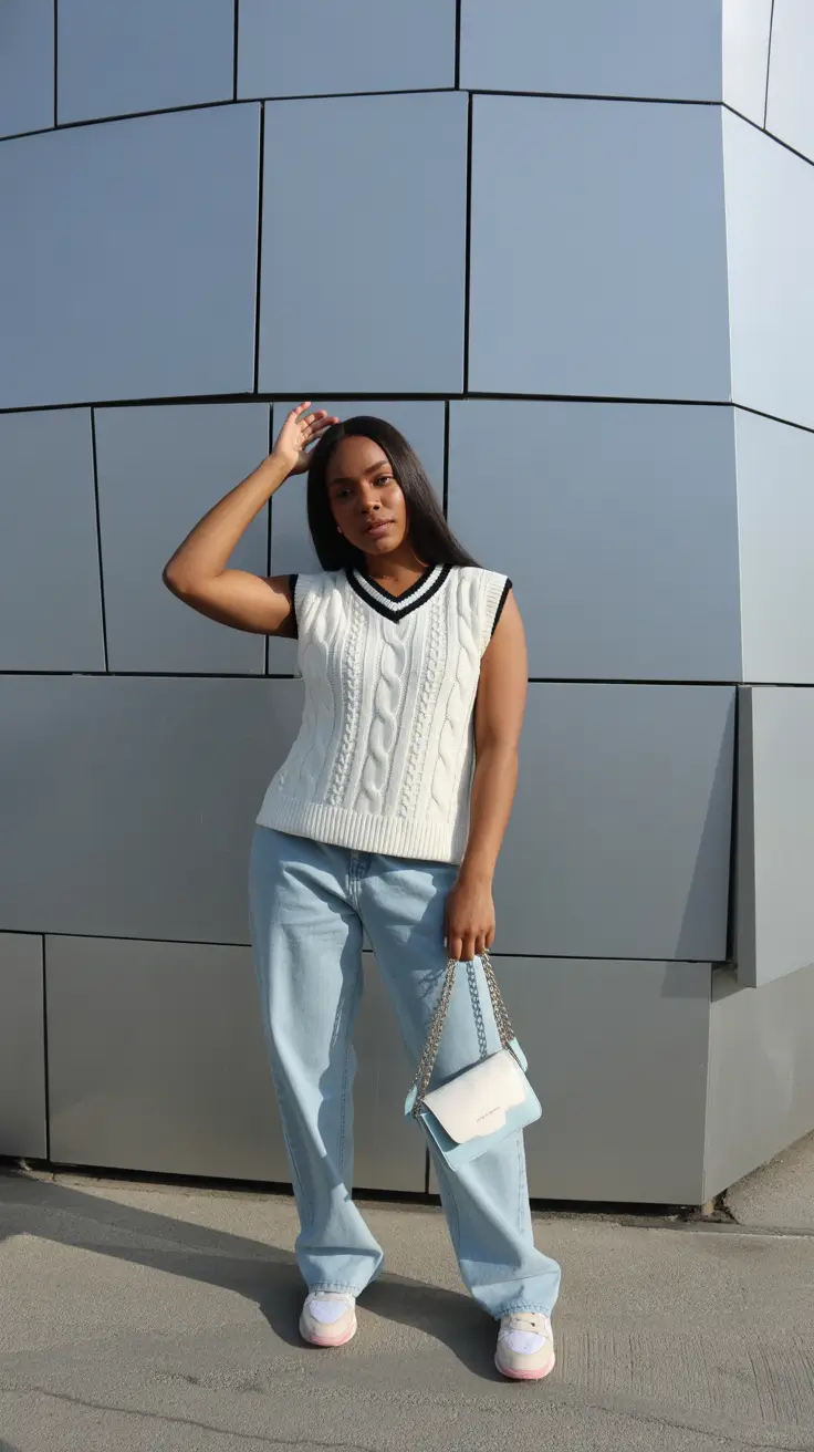 spring preppy outfits 2026 Cool-Toned Varsity Prep