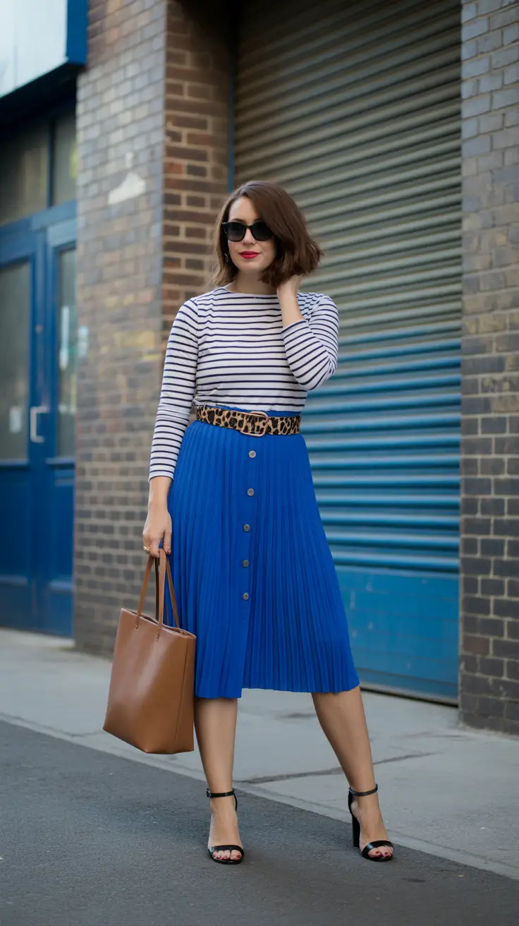 spring preppy outfits 2026 French-Prep Color Pop