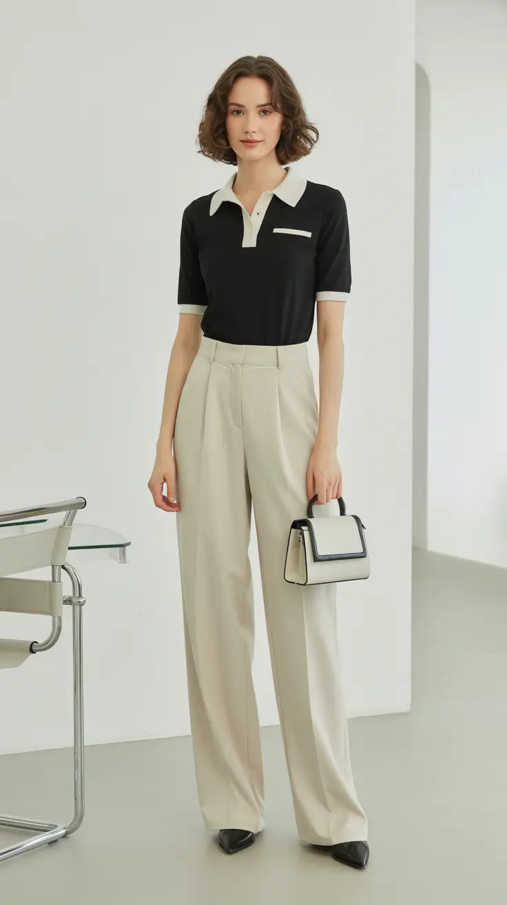 spring workwear 2026 Black-and-White Modern Classic