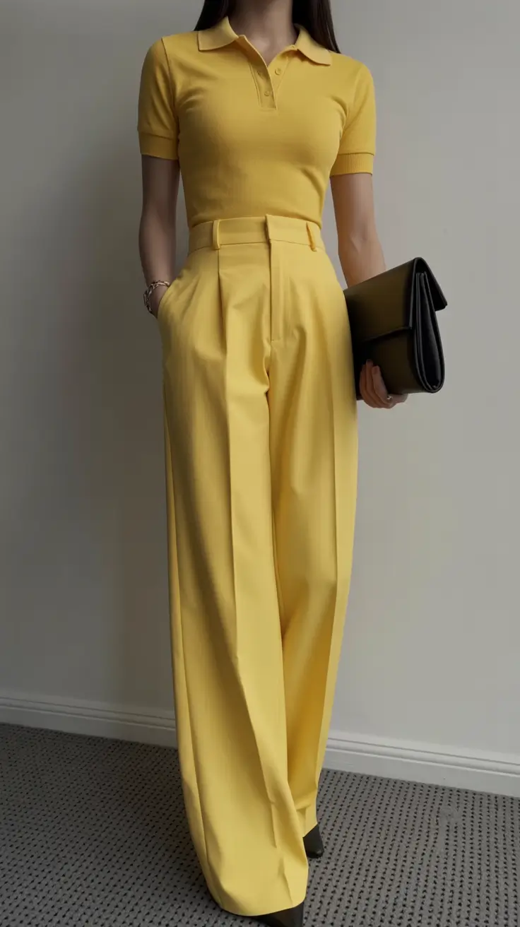 spring workwear 2026 Full Yellow Monochrome for Bright Spring Days