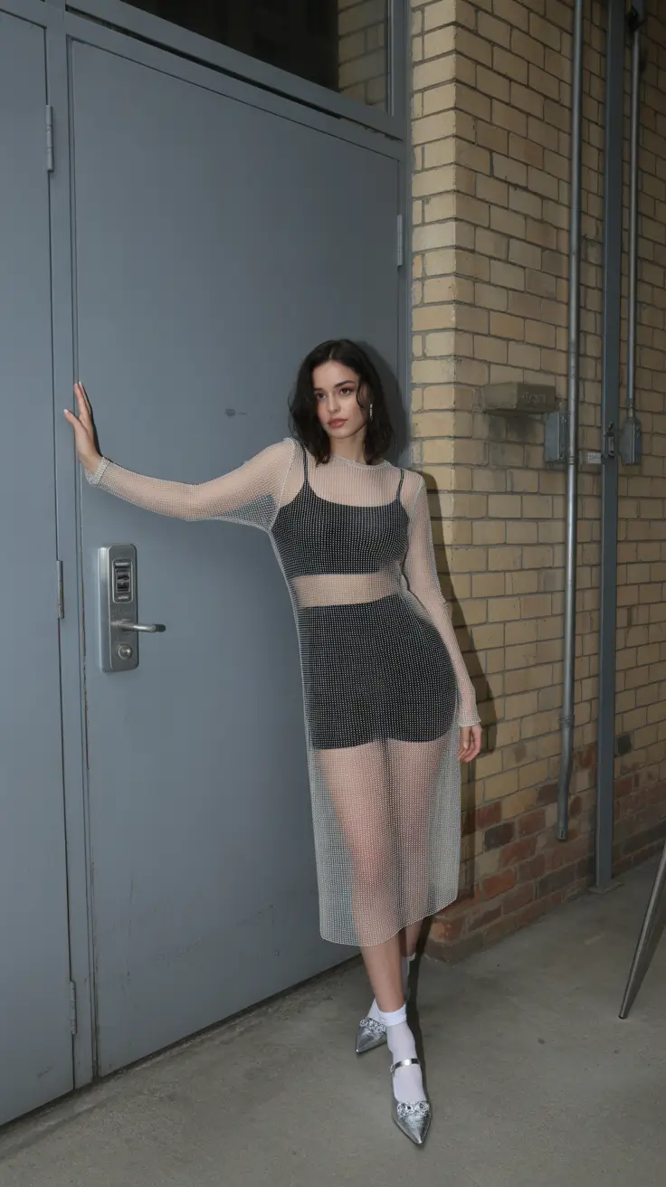 spring rave outfits Mesh Noir Modern Muse