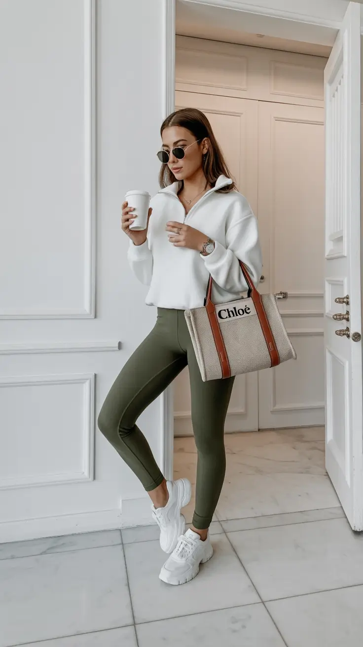 trending spring travel outfits 2026 Sporty Minimalism for Smooth Airport Days