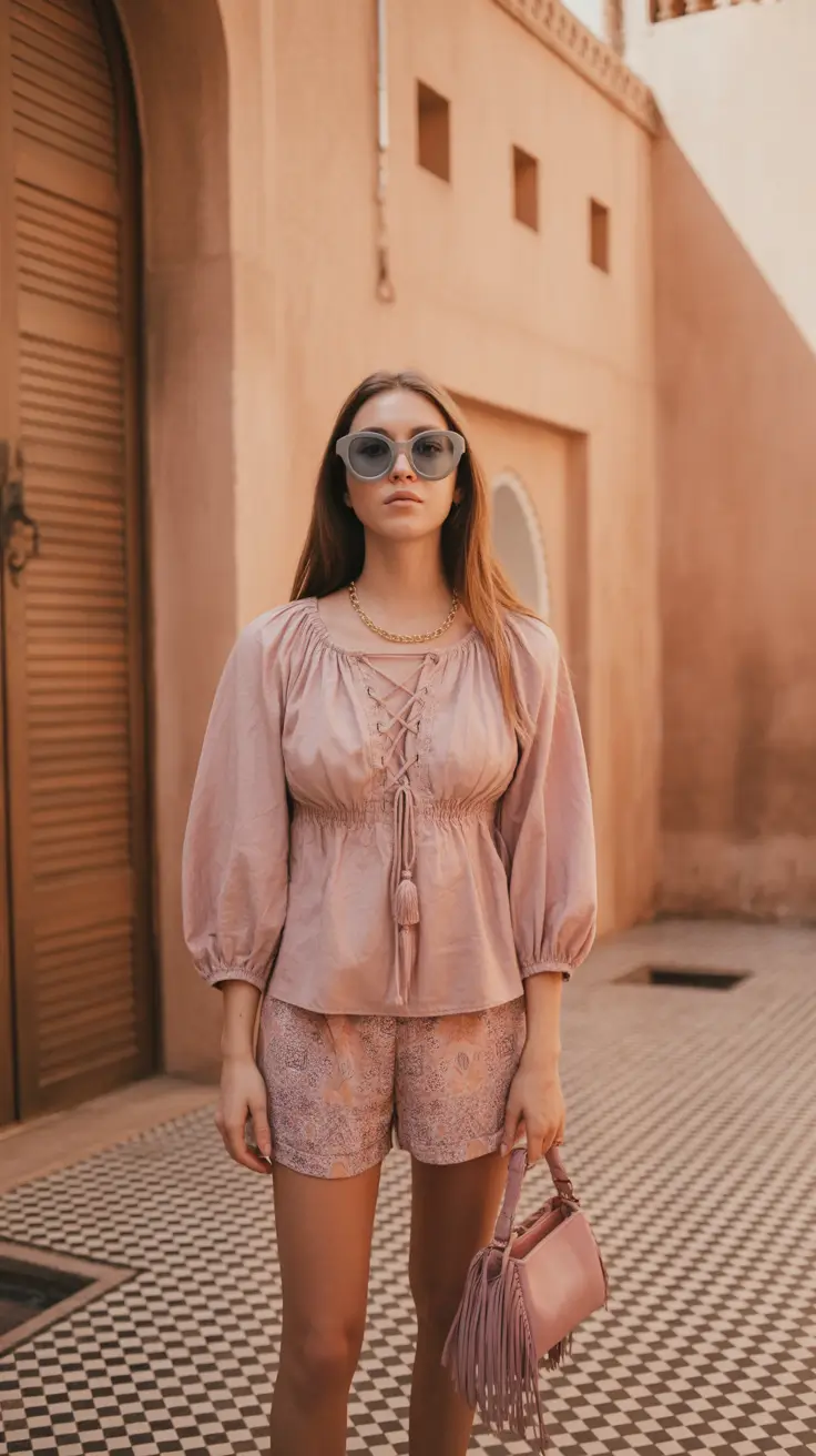 chic summer fashion outfits 2026 Bohemian Neutrals with a Soft Feminine Edge