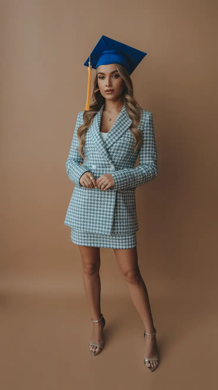 graduation look ideas 2026 Tailored Blazer Set with a Fashion-Forward Twist