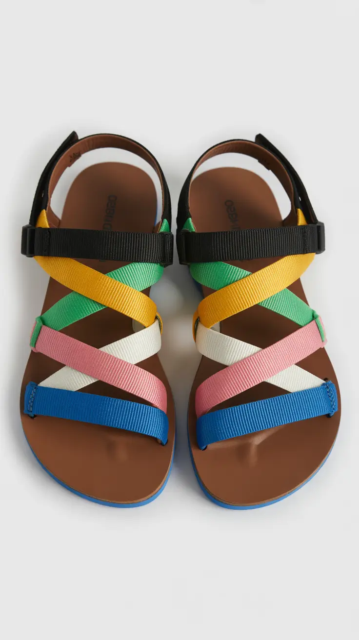 summer outfits with sandals for women 2026 Multicolor Sport Sandals