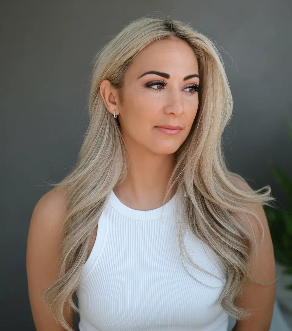 Best Fall Hair Colors for Warm Skin Tones 2025 - Golden Wheat Blonde with Dimensional Highlights
