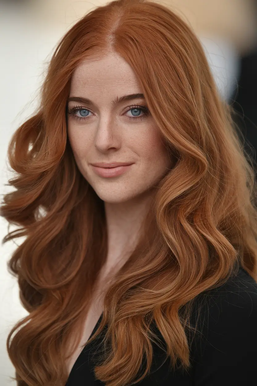 hair colors for warm skin tones Spiced Copper for an Autumn Glow