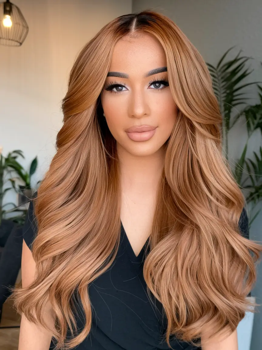 Best Fall Hair Colors for Warm Skin Tones 2025 - Strawberry Blonde Luxe Layers