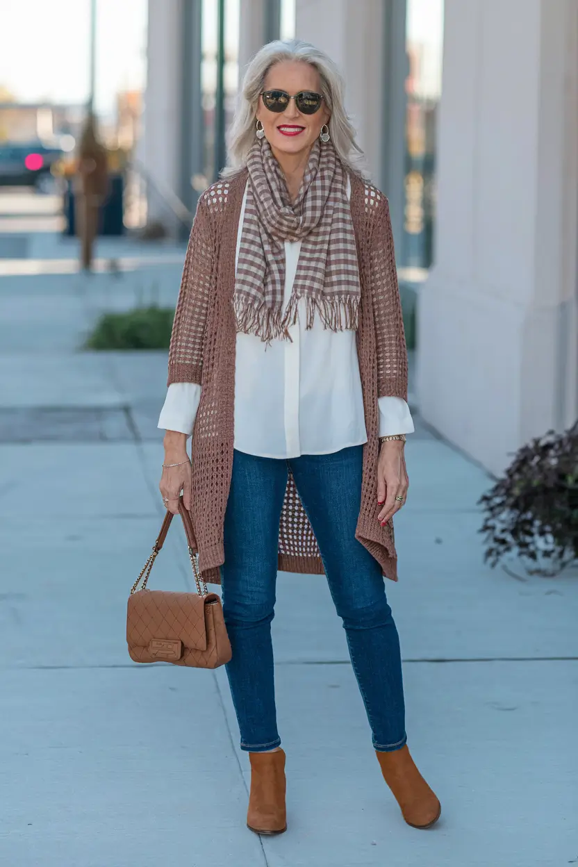 casual fall outfits for women over 50 - ideas 2025 Cozy Neutrals With a Hint of Weekend Glam