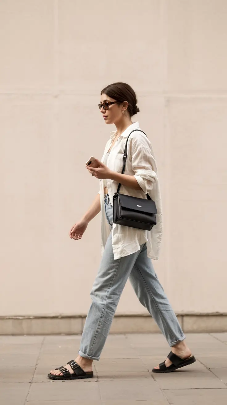 early fall outfits ideas 2025+Soft Structure with Coastal Energy