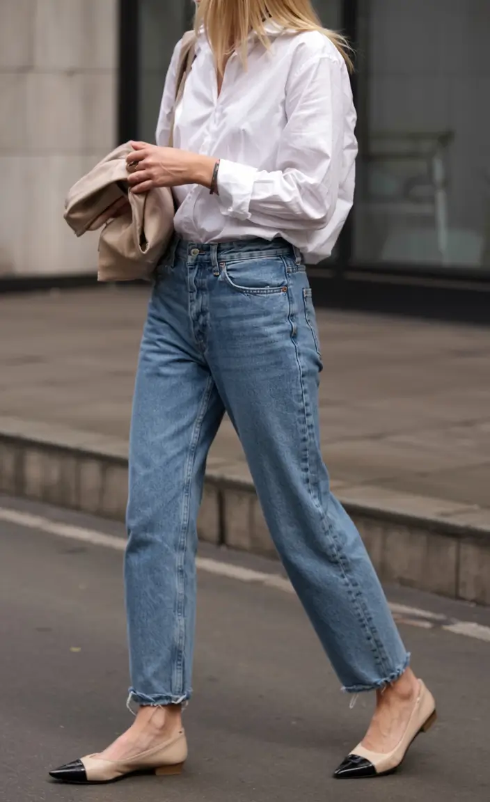 early fall outfits ideas 2025+Crisp Simplicity with a French Touch
