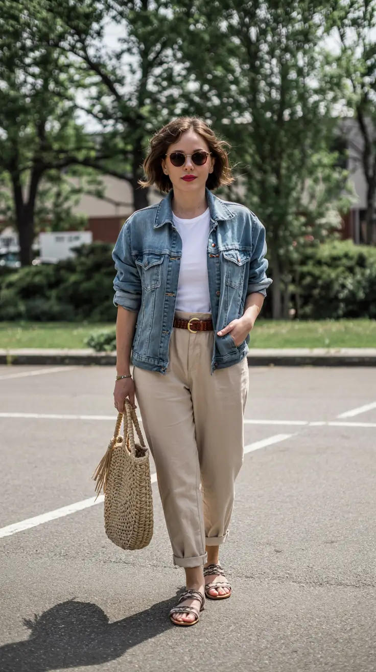 early fall outfits ideas 2025+Casual Chic with a Hint of Retro