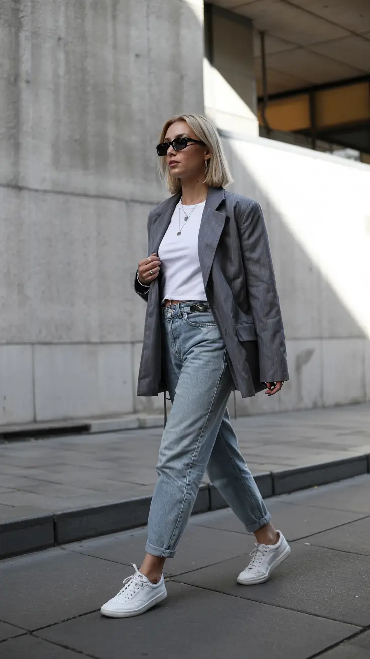 early fall outfits ideas 2025+Effortless Power Casual