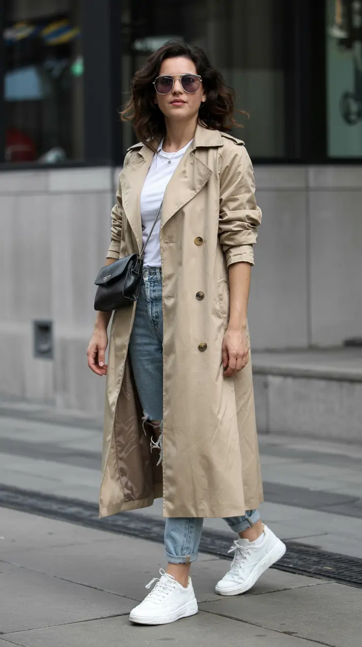 early fall outfits ideas 2025+Classic Trench, Timeless Cool