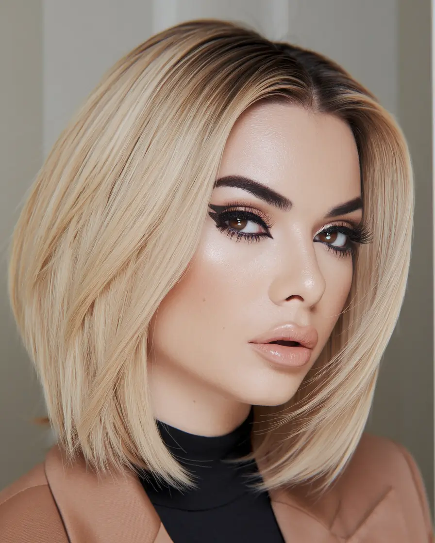 fall bob haircut ideas 2025 layered-ash-blonde-bob-with-rounded-volume