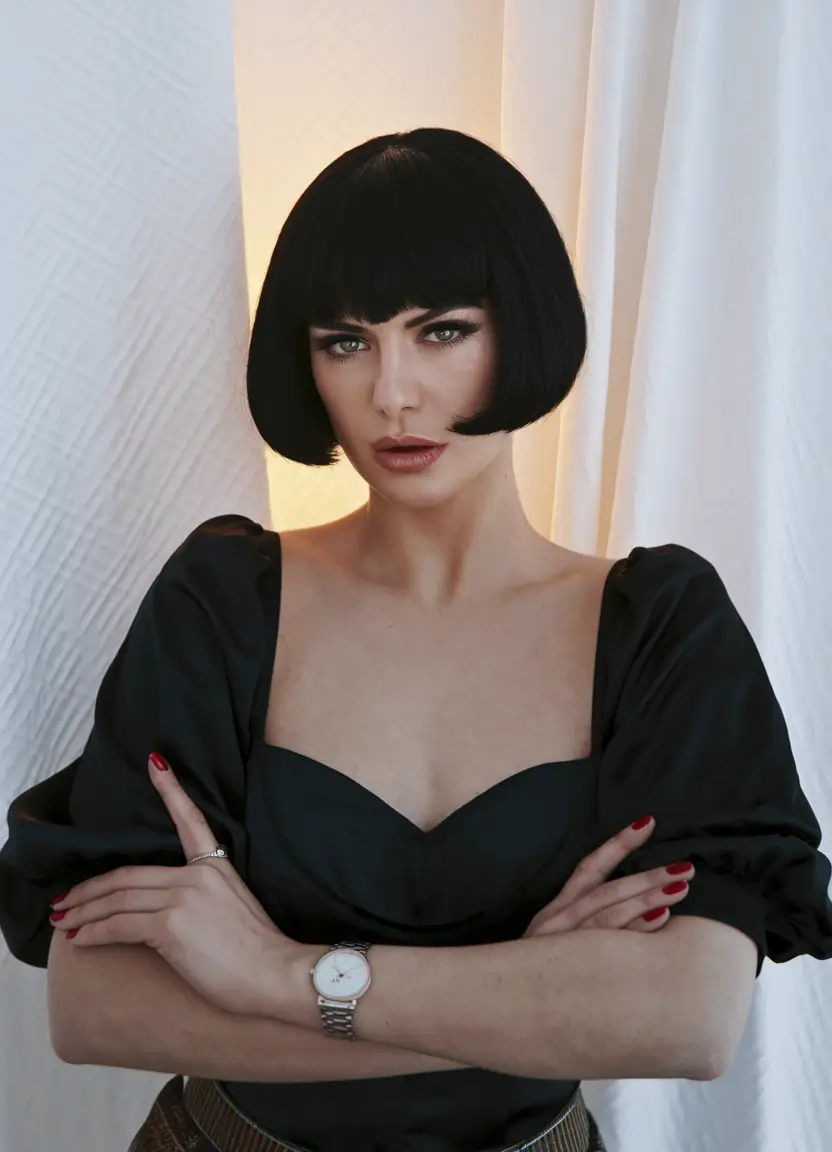 fall bob haircut French-Inspired Bob with a Strong Silhouette