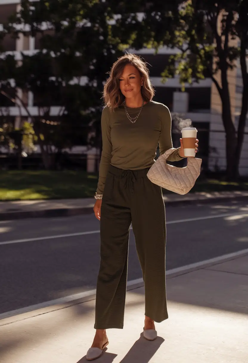 fall fashion inspo for women 2025 Effortless Earth-Toned Matching Set