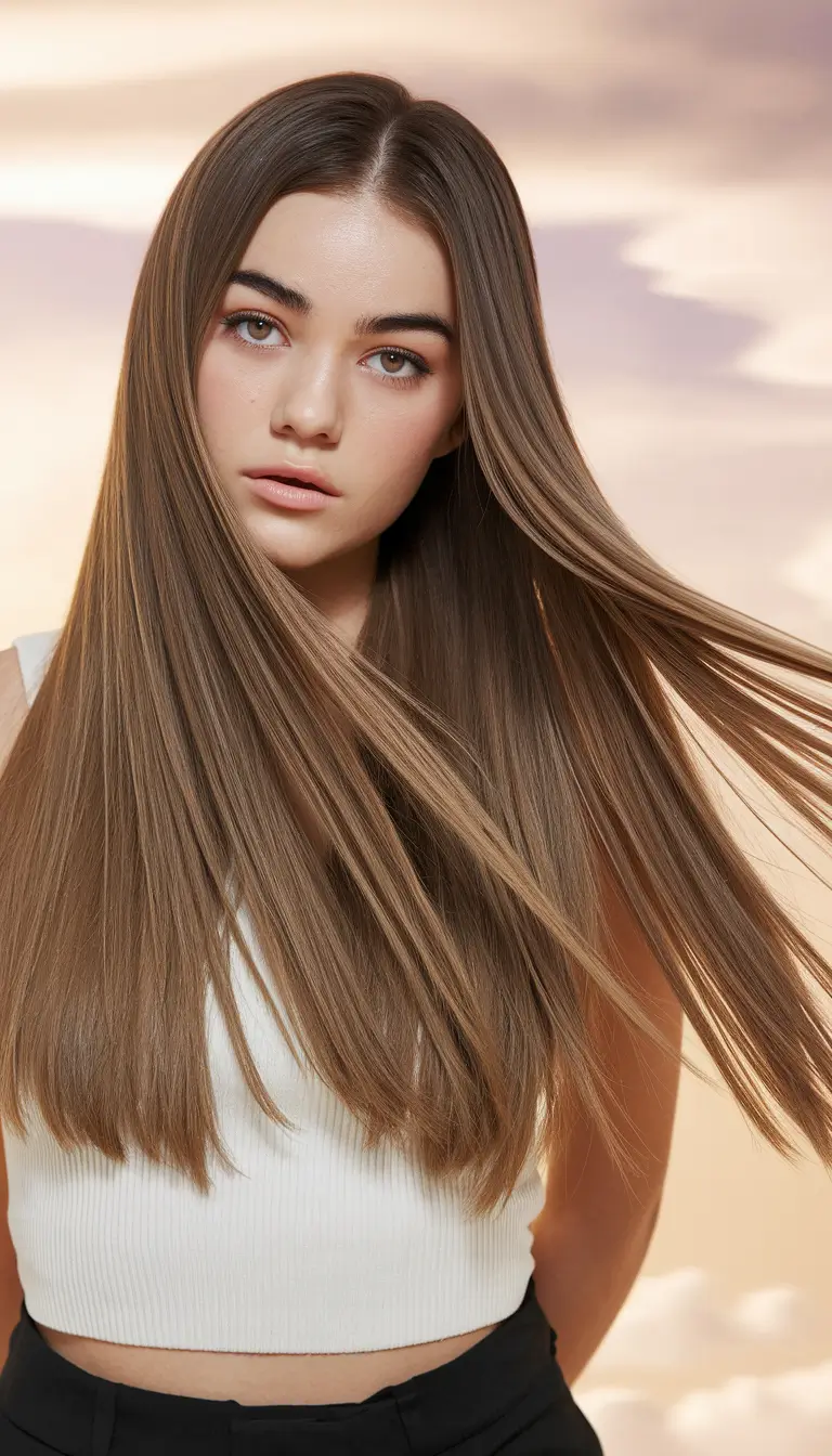 Fall hair color ideas 2025 Espresso-Chocolate Sleekness