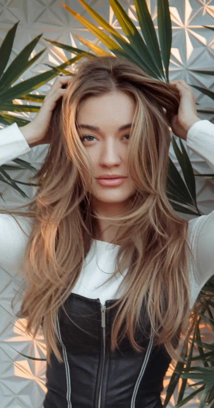 Fall hair color ideas 2025 Cinnamon Swirl Layers with Autumn Light Play