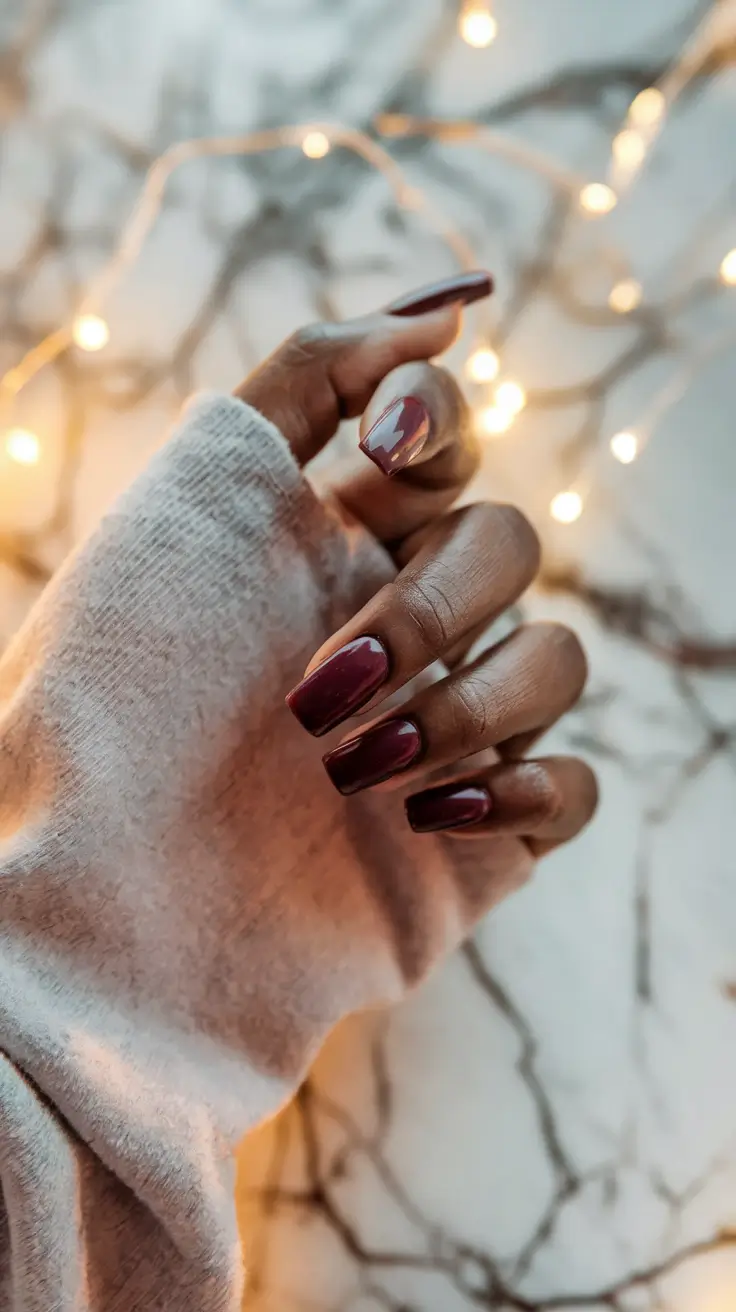 fall toe nail colors autumn for dark skin Mulled Wine for Moody Vibes