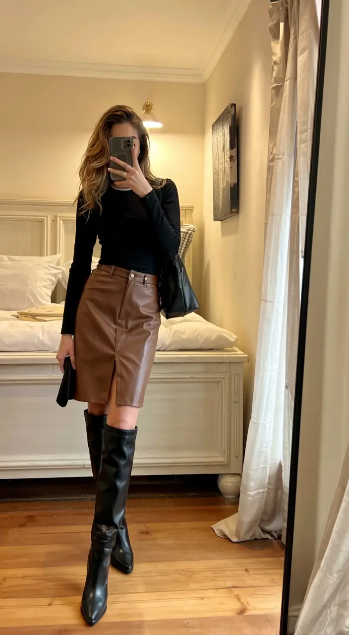 fall outfits ideas 2025 Fall's Femme Fatale