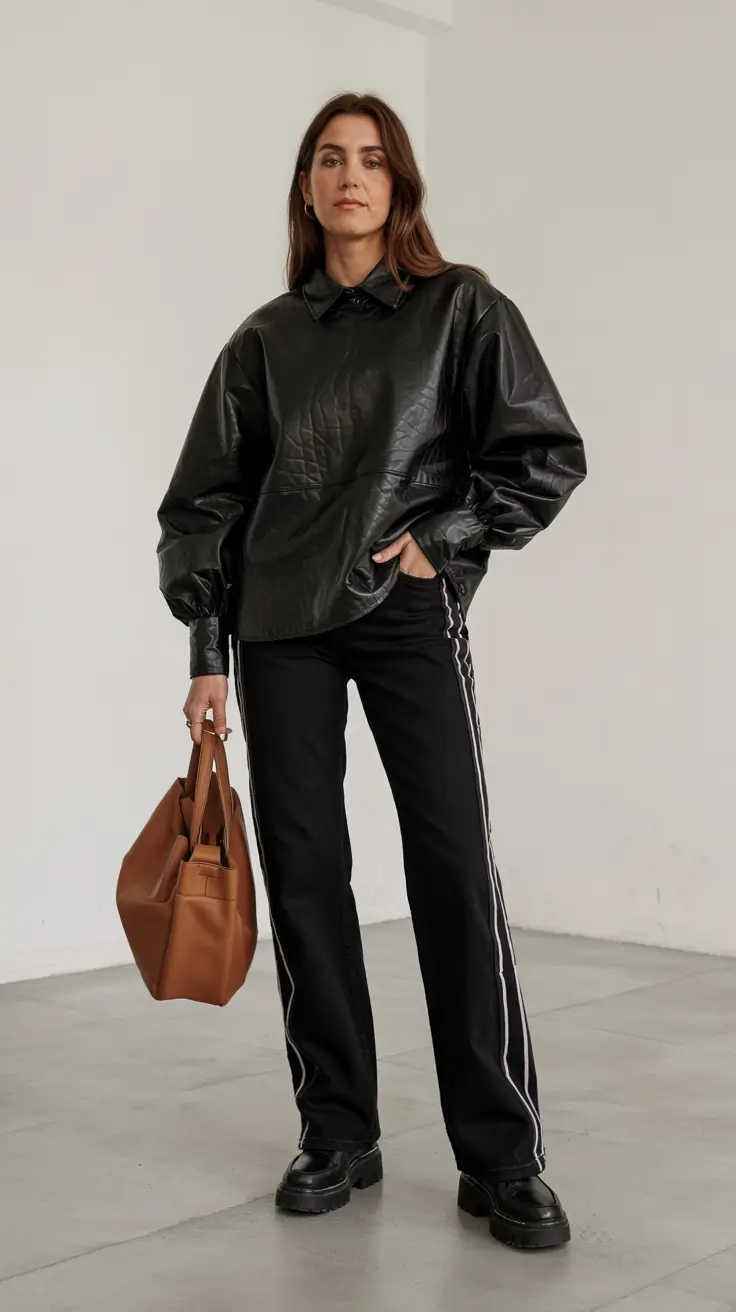 fall outfits ideas 2025 Matrix Minimalism with a Twist