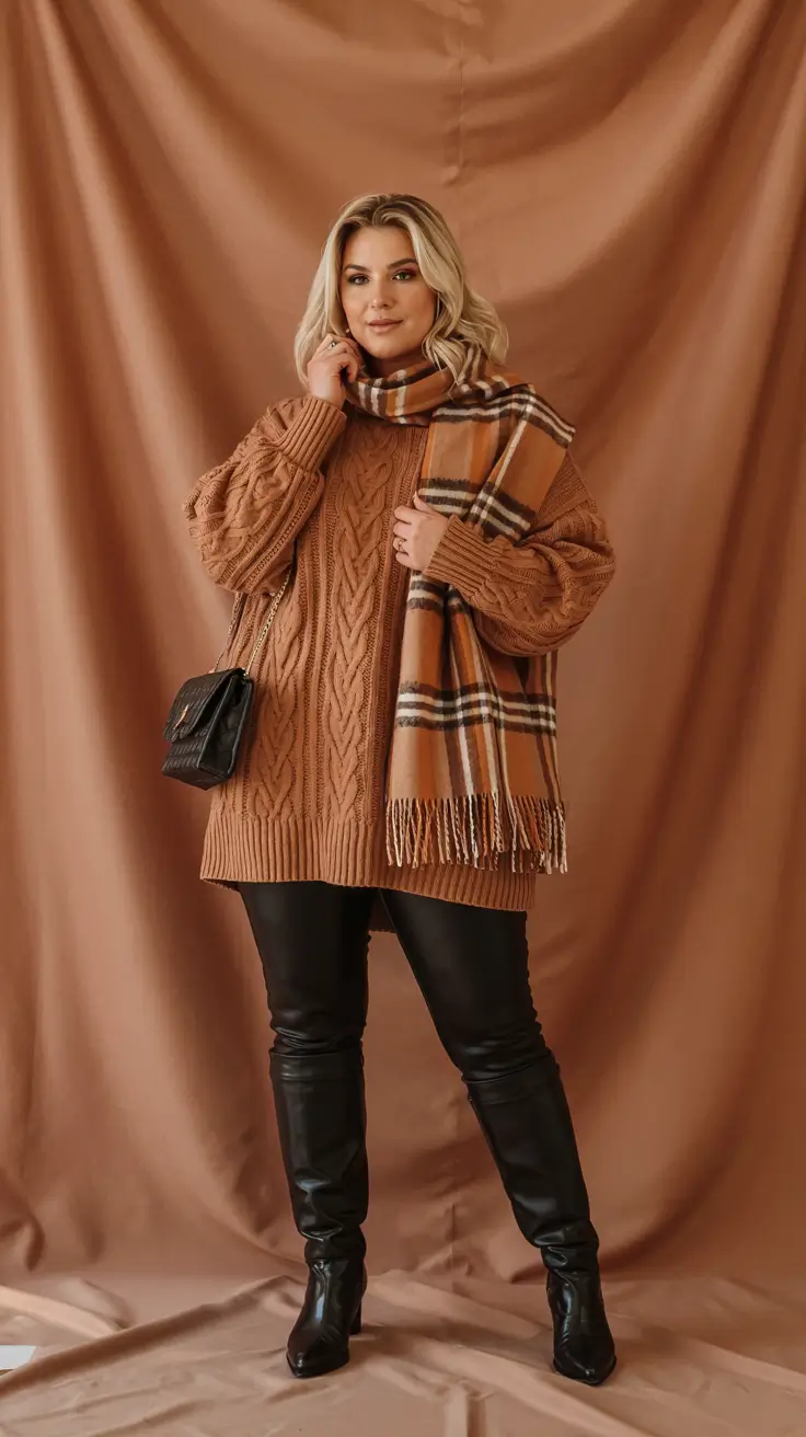 fall plus size outfits ideas 2025 Warm Tones, Strong Energy