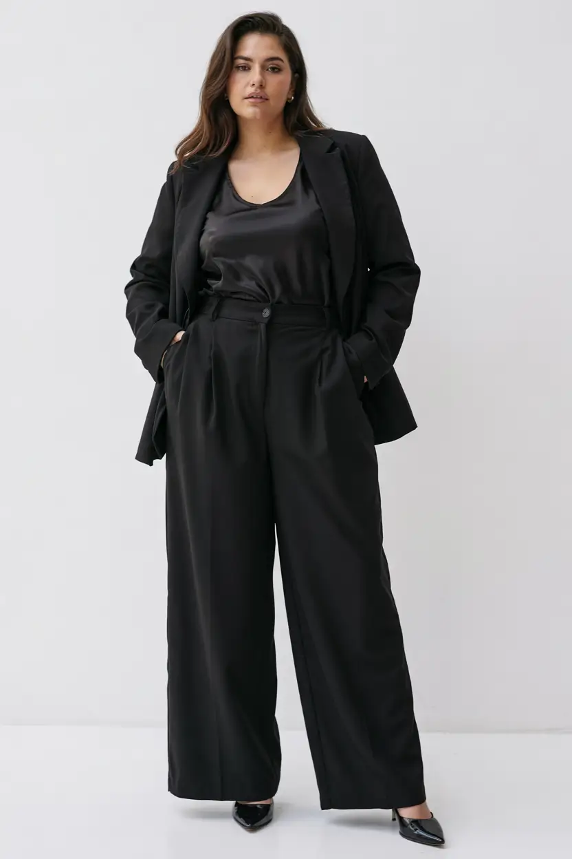 fall plus size outfits ideas 2025 Power Dressing, But Softer