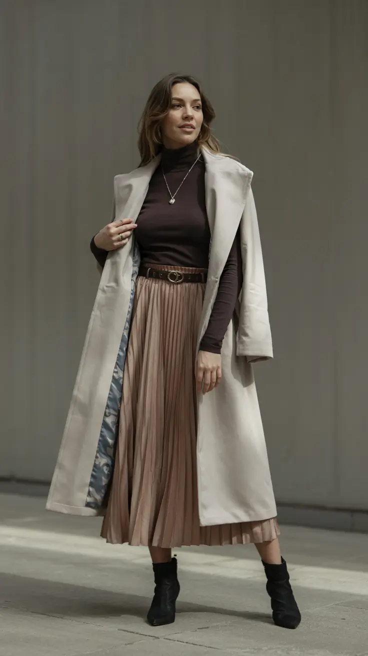 fall plus size outfits ideas 2025 Pleats and Power Moves