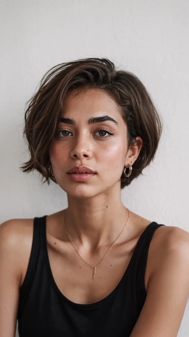 fall short haircut The Sleek Mini Bob
