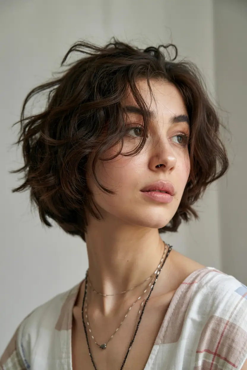 fall short haircut Tousled Shaggy Bob