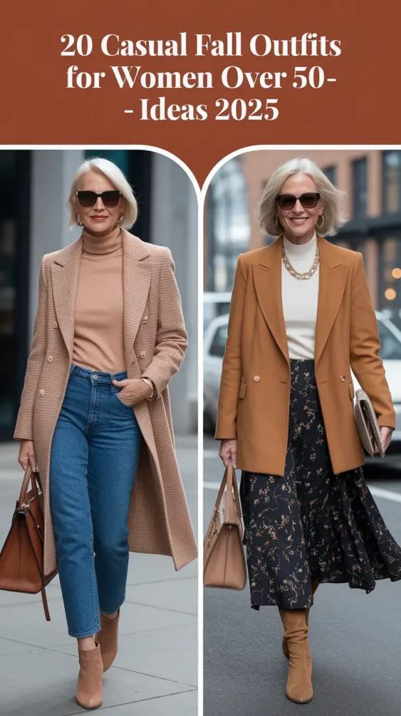 Effortlessly Stylish: Casual Fall Outfits for Women Over 50 – Ideas 2025