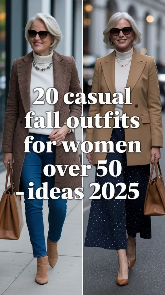 Effortlessly Stylish: Casual Fall Outfits for Women Over 50 – Ideas 2025
