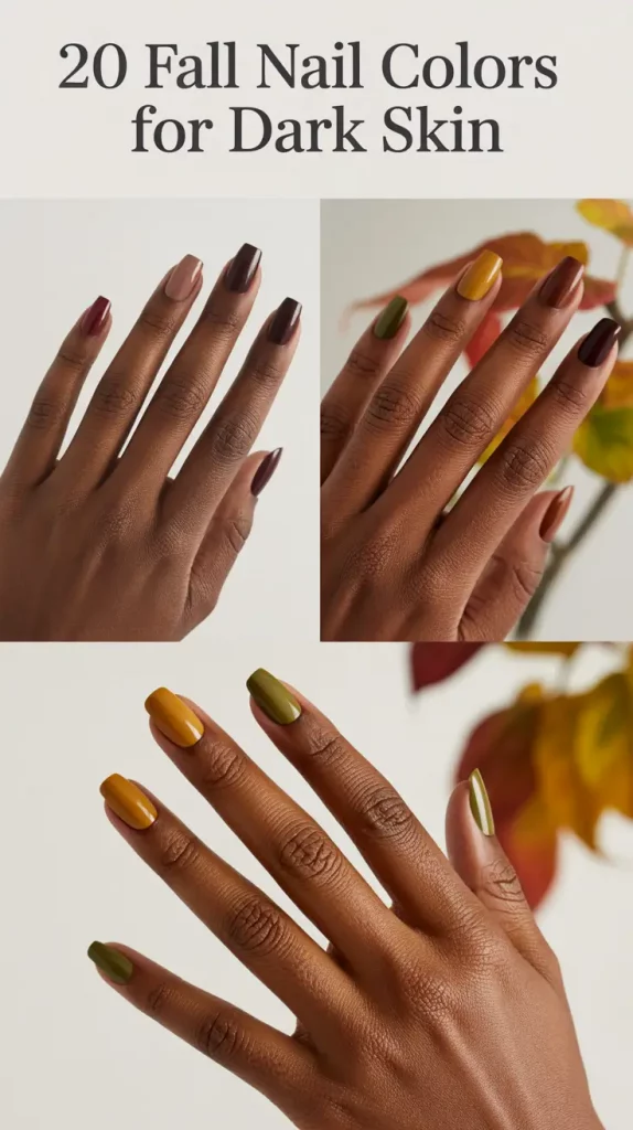 Fall Nail Colors for Dark Skin 2025: Stunning Polish Tones to Glow This Autumn