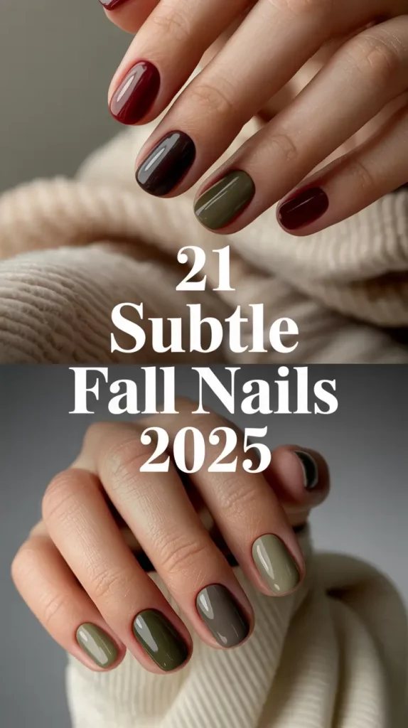 Subtle Fall Nails 2025: Elegant Designs for Almond, Chrome & Short Styles