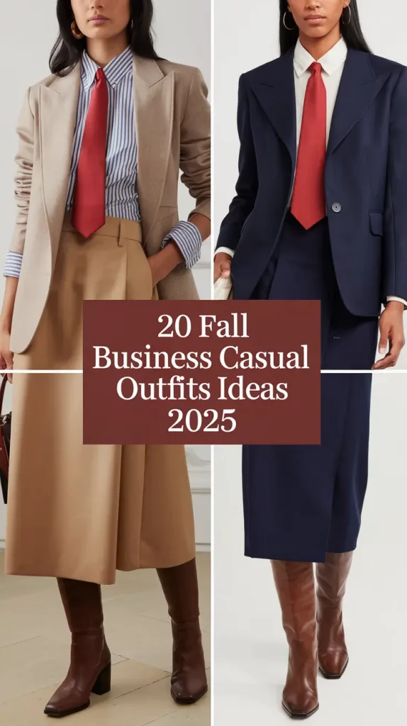 Fall Business Casual Outfits Ideas 2025 That Are Cute, Comfy, and Perfect for Work
