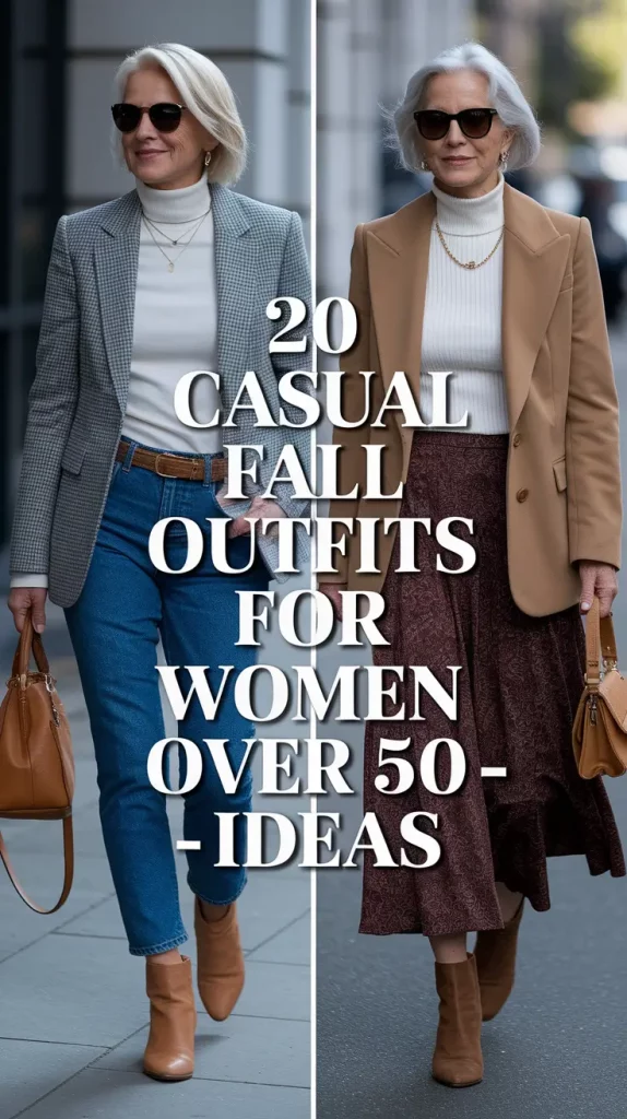 Effortlessly Stylish: Casual Fall Outfits for Women Over 50 – Ideas 2025