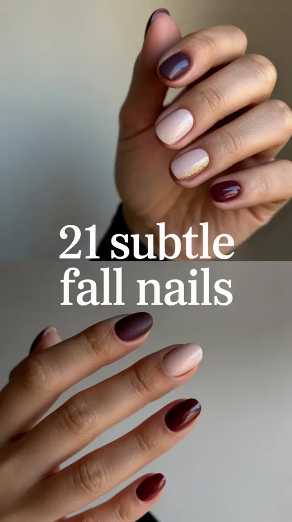 Subtle Fall Nails 2025: Elegant Designs for Almond, Chrome & Short Styles