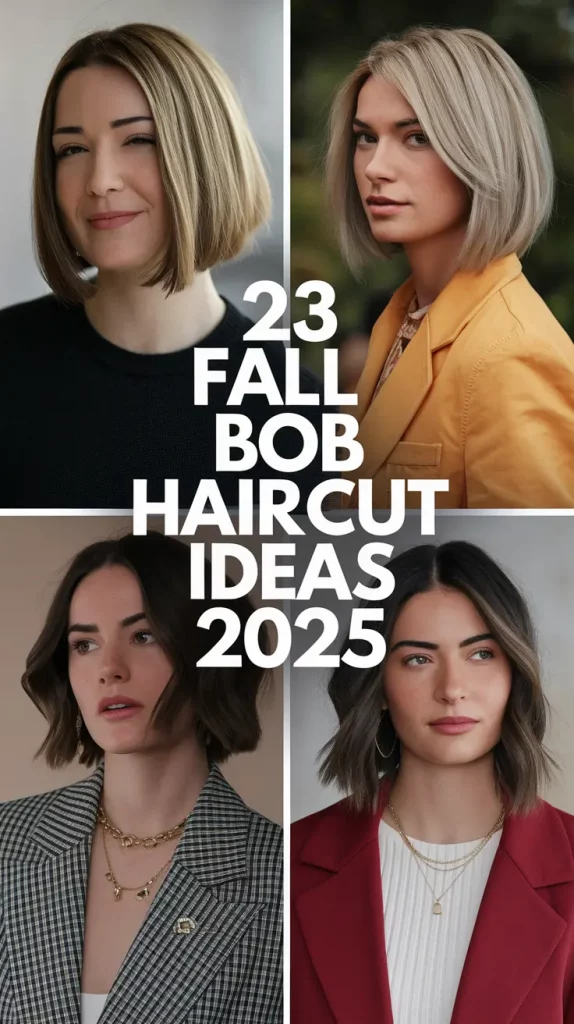 Fall Bob Haircut Ideas 2025 That Are Cute, Chic, and Totally Wearable