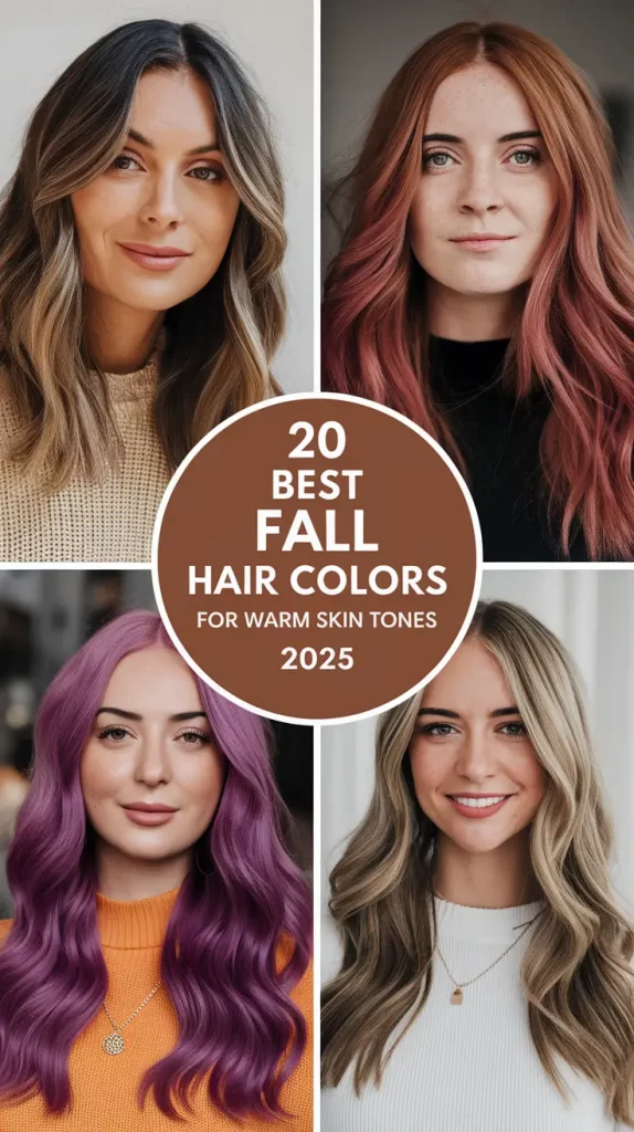 Best Fall Hair Colors for Warm Skin Tones 2025: Rich & Radiant Ideas for Deep Autumn Beauty