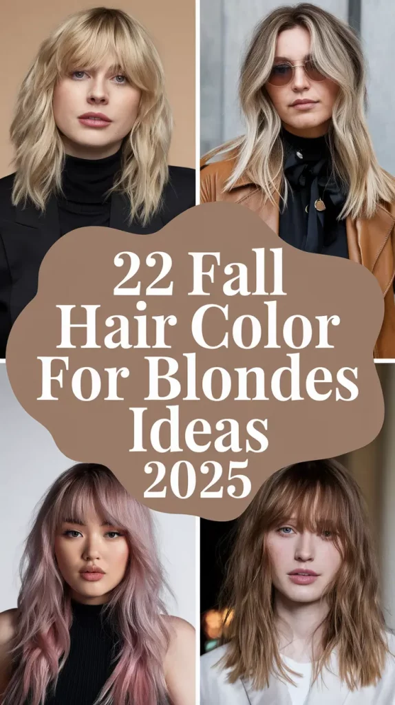 Fall Hair Color for Blondes Ideas 2025 That Feel Fresh, Rich, and Completely Wearable