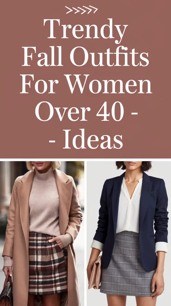 Trendy Fall Outfits for Women Over 40 – Stylish and Classy Ideas 2025