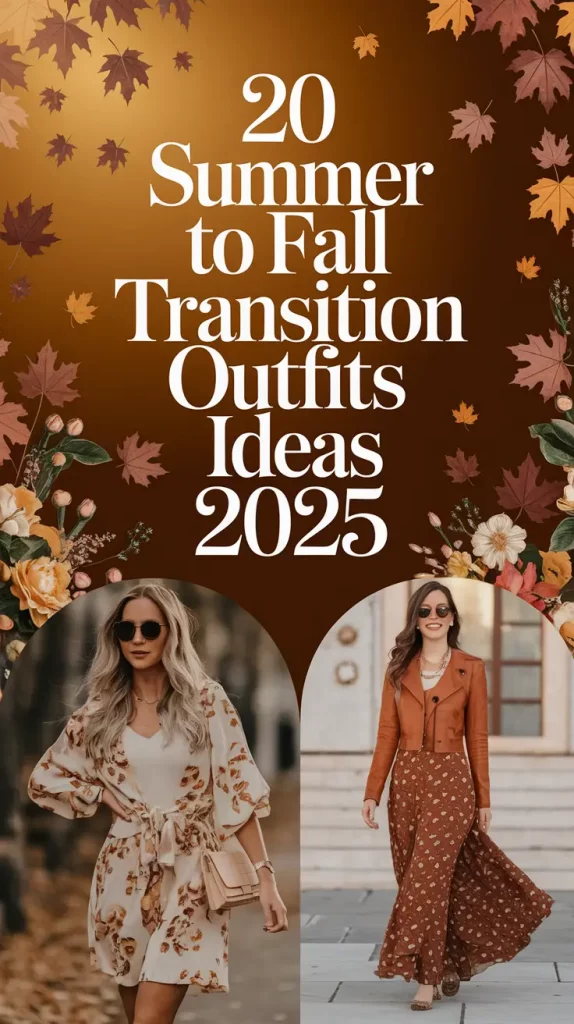 Summer to Fall Transition Outfits Ideas 2025 That Feel Effortless, Cute, and Real-Life Ready
