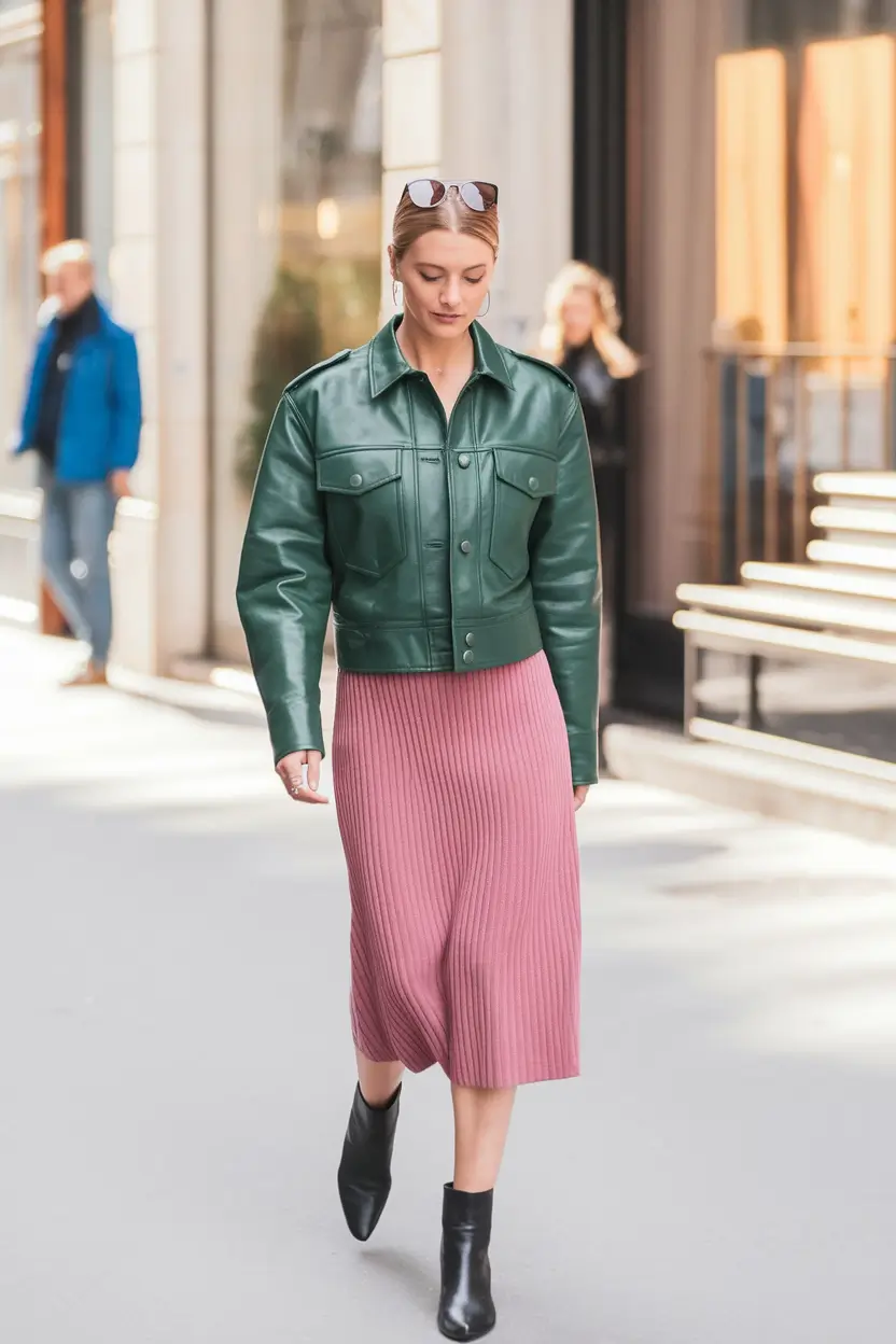 summer to fall transition outfits ideas 2025 City Edge with a Feminine Swing