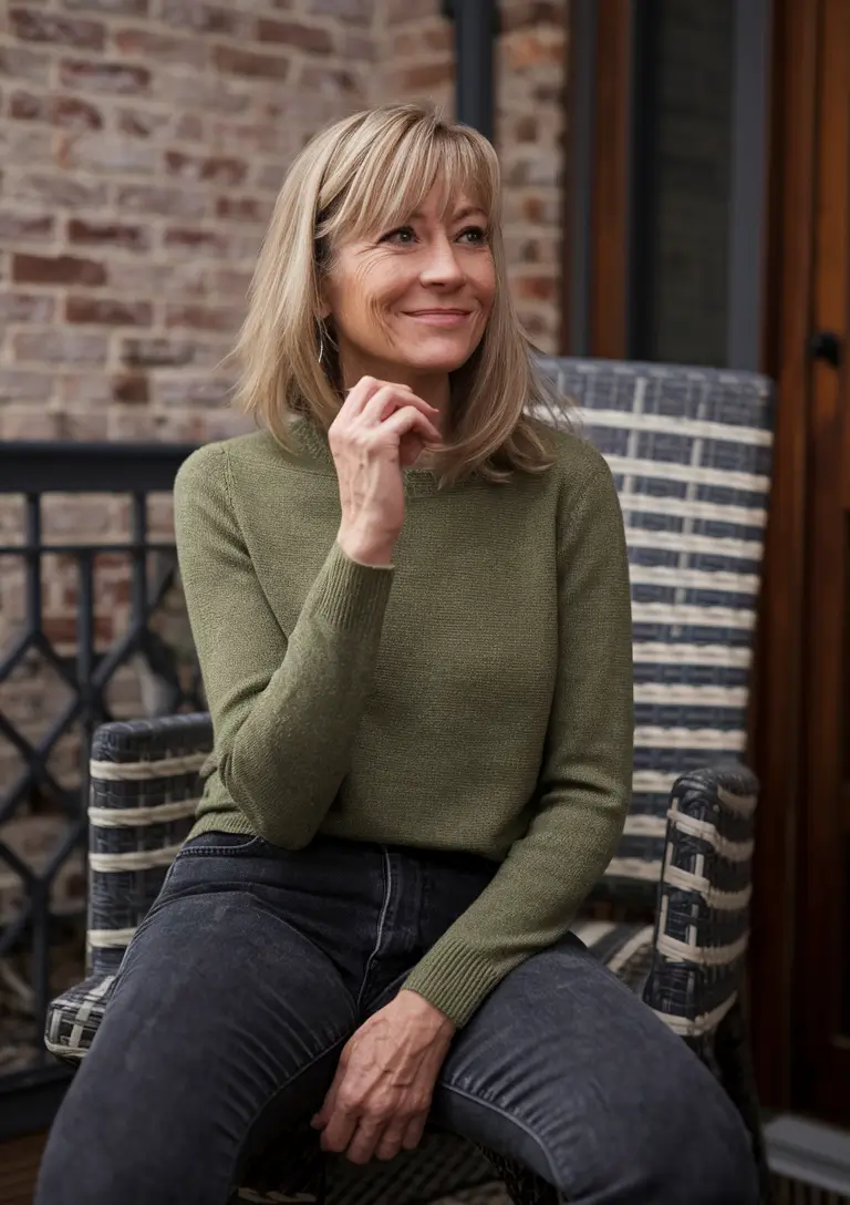 fall outfits for women over 40 Minimalist Layers with an Earthy Edge