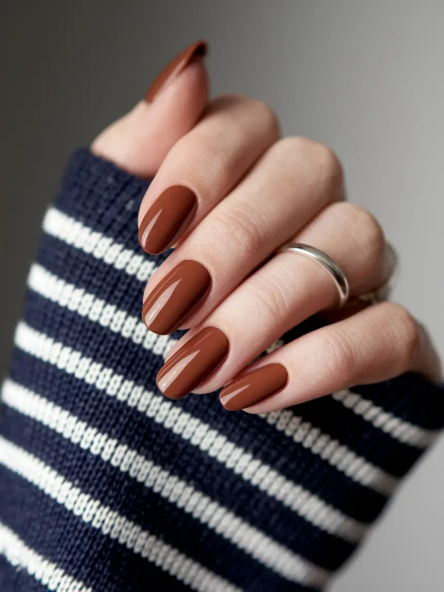 autumn nails colors brown fall shades 2025