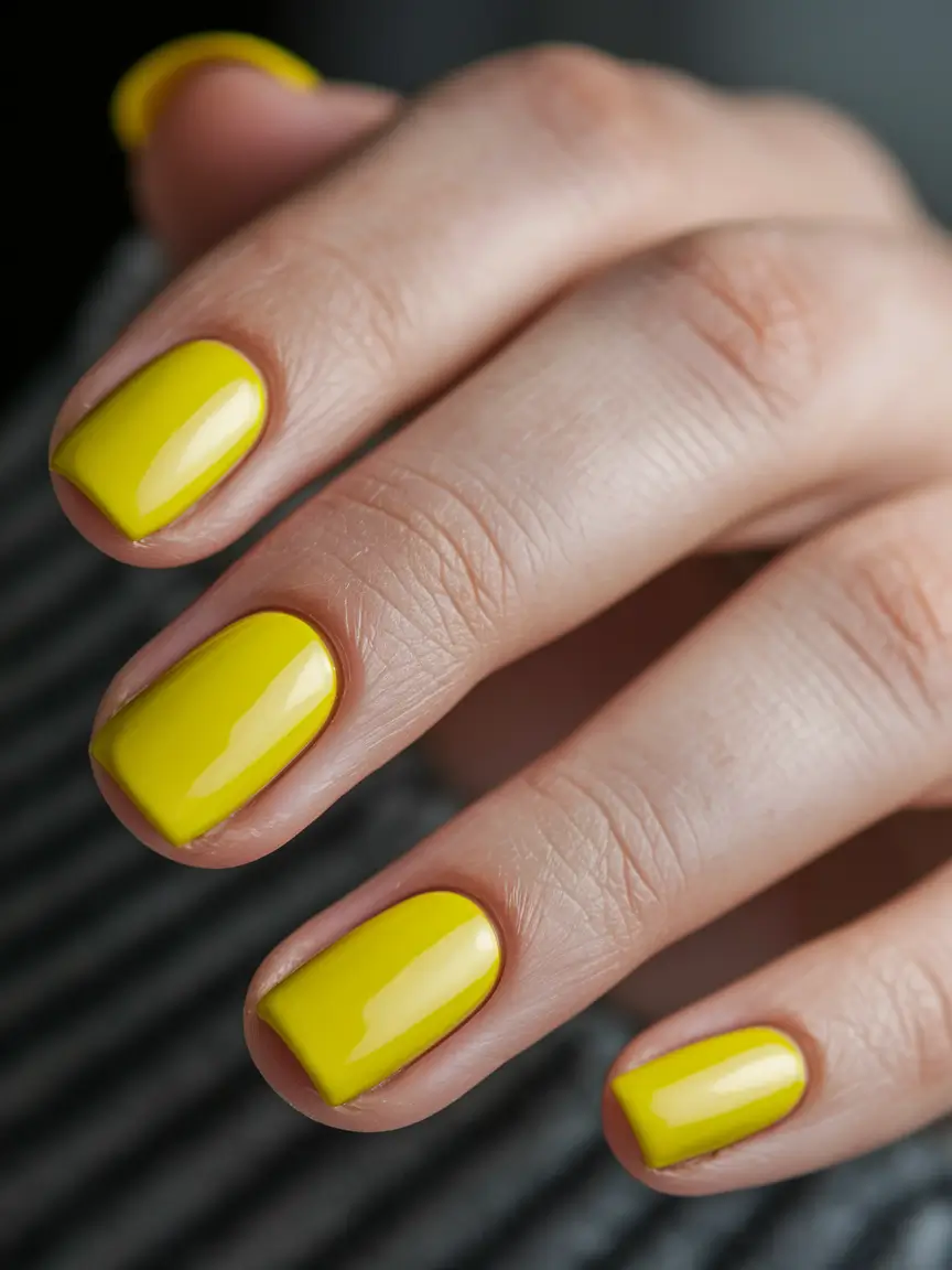 autumn nails colors yellow fall 2025