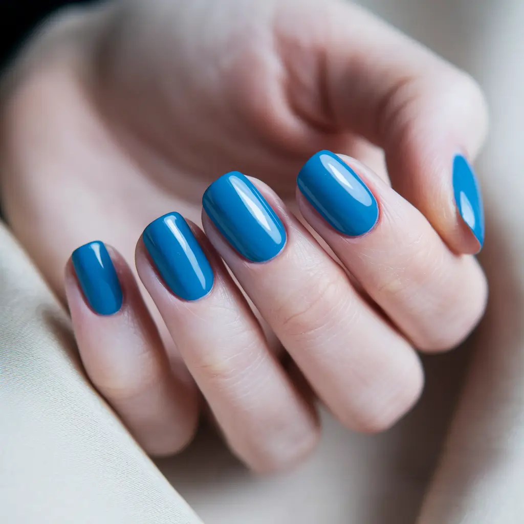 autumn nails designs 2025 Blueberry Calm