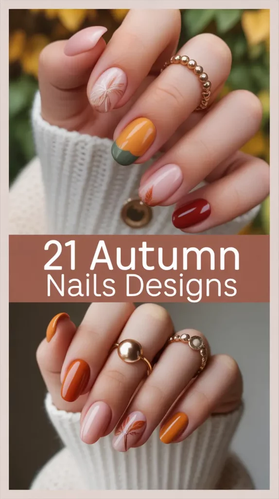 Autumn Nails Designs 2025: Fresh Ideas in Brown, Green, and Orange for Every Style