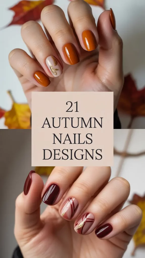 Autumn Nails Designs 2025: Fresh Ideas in Brown, Green, and Orange for Every Style